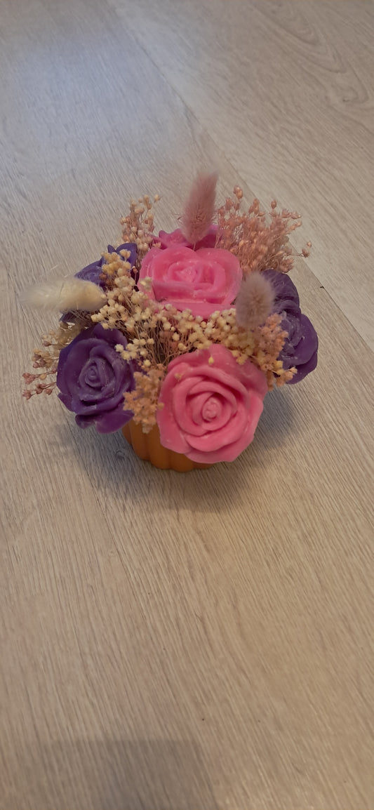 Bouquet fondants en forme de rose parfumés