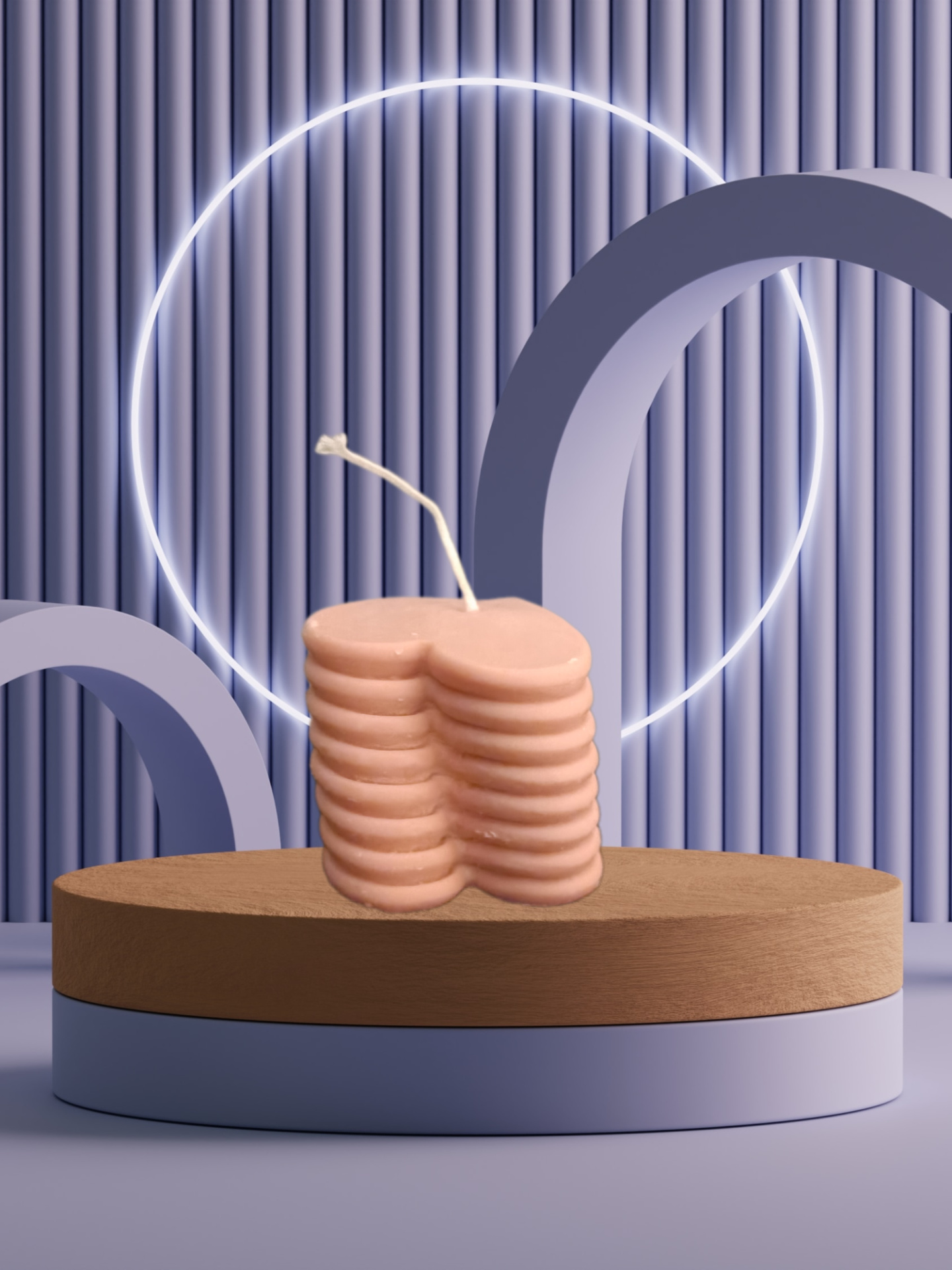 Bougie Spirale en coeur*